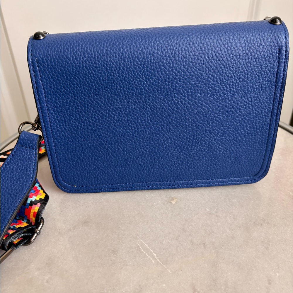 Mersi Blue Studded Crossbody Bag - Picture 6 of 7